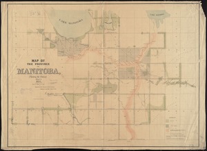 Map of the province of Manitoba, shewing the surveys effected in 1871