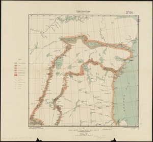 Map of Doobaunt and Kazan Rivers and northwest coast of Hudson Bay