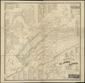 Topographical map of the counties of St. John and Kings, New Brunswick