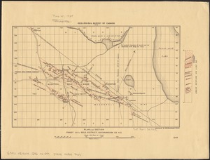 Plan and section Forest Hill gold district, Guysborough Co., N.S