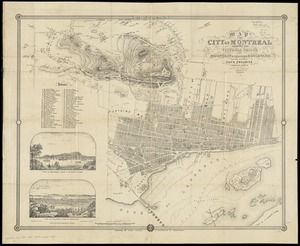 Map of the city of Montreal