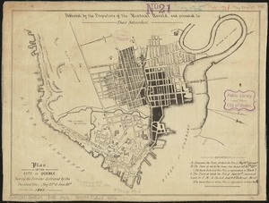 Plan of the city of Quebec
