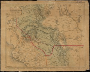 Map of the Texas, Topolobampo and Pacific Railroad and Telegraph Cpy. (Western Division)