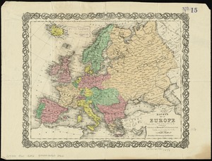 Bacon's map of Europe