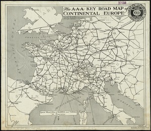 The A.A.A. key road map of continental Europe