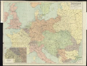 The Daily Telegraph war map of Europe (no. 1)