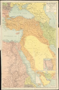 The Daily Telegraph war map of Egypt and the Near East (No. 6)