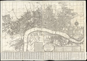 A new and exact plan of the city's of London and Westminster, the borough of Southwark