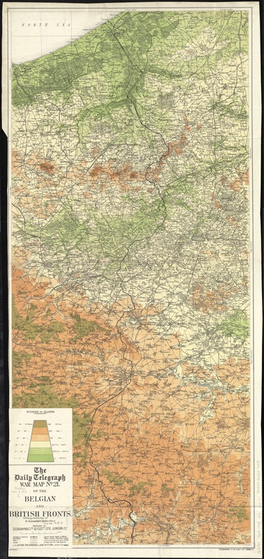 The Daily Telegraph war map no. 21