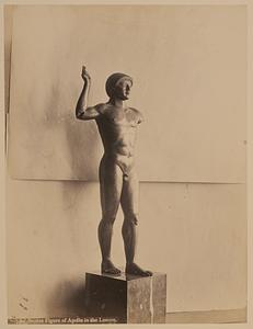 Bronze figure of Apollo in the Louvre