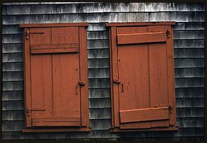 Red windows, Nantucket