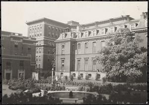 Inner court and buildings, Boston City Hospital, Harrison Ave., South End