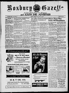Roxbury Gazette and South End Advertiser, January 11, 1957