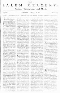 The Salem Mercury: Political, Commercial, and Moral