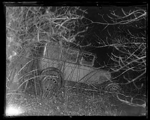Car wrecked in water