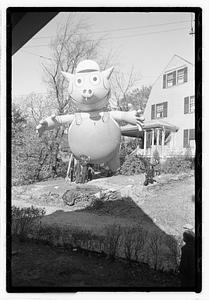 Giant pig character balloon