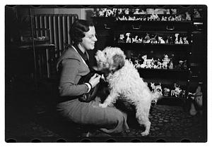 Miss Liddie A Livevey, collector of miniature dogs, 400, 1 live one