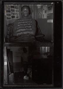 Copy photo of two portraits of young men