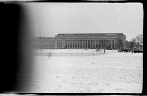 Museum of Fine Arts in the snow