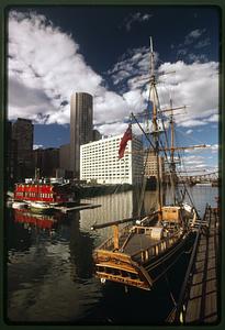 "Tea Party ship" HMS Beaver at Fort Point, downtown waterfront