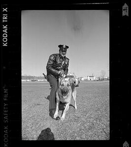 Waltham policeman and attack dog, Waltham