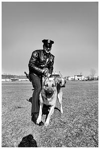 Waltham policeman and attack dog, Waltham