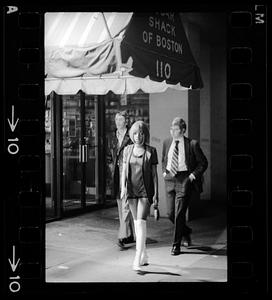 Passersby on Boylston Street near the Combat Zone, Boston