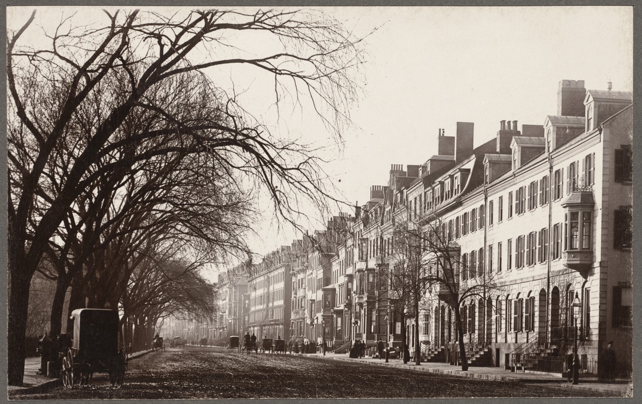 Boston, Massachusetts. Beacon Street, opposite Public Garden, 1887