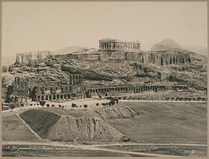 Vue générale de l'Acropole prise de la colline du Musée