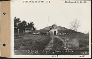 Prison Camp and Hospital, underground cellar, Rutland, Mass., Dec. 7, 1934