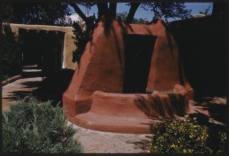 Adobe courtyard, Arizona or New Mexico Digital Commonwealth