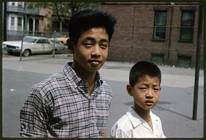 Portrait of two boys