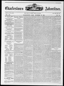 Charlestown Advertiser, November 15, 1862