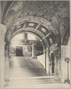 Boston Public Library, stairway from entrance hall
