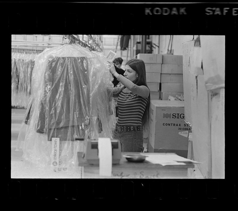 Garment center workers, Kneeland Street, downtown Boston Digital