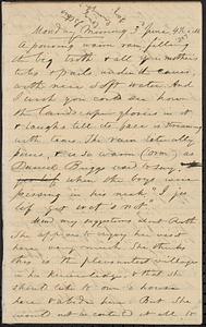 Letter from Zadoc Long to John D. Long, June 3, 1867