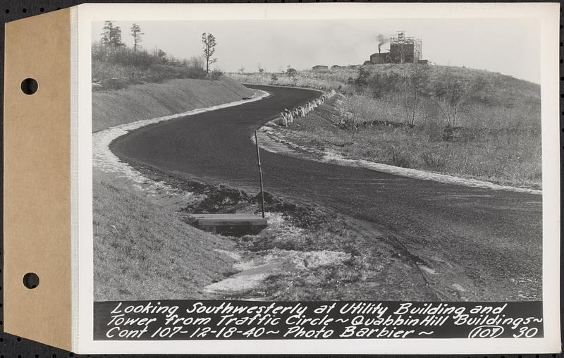 Contract No. 107, Quabbin Hill Recreation Buildings and Road, Ware