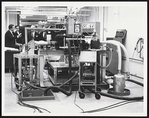 Magnet being used in experiment.