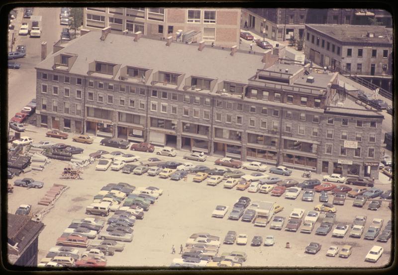 Commercial Wharf north from the Custom House Tower Boston