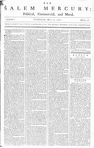 The Salem Mercury: Political, Commercial, and Moral