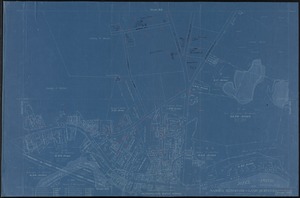 Metropolitan Water Works, Wachusett Reservoir, land surveys, sheet 105a, index plan to photographs of real estate, West Boylston, Mass., ca. 1896-1898