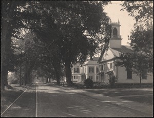 Cochituate Road, Wayland - Orthodox church, Odd Fellows Hall, school