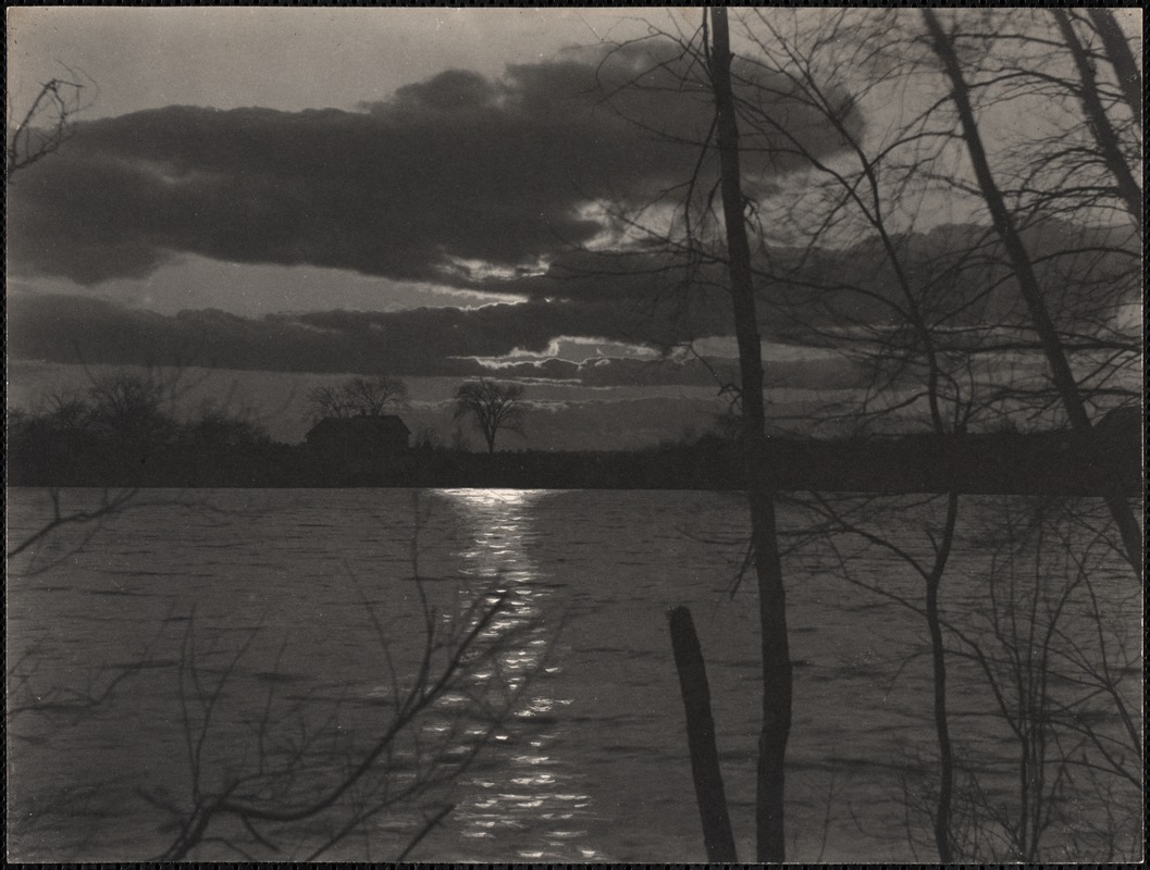 A November sunset over Baldwin’s Pond