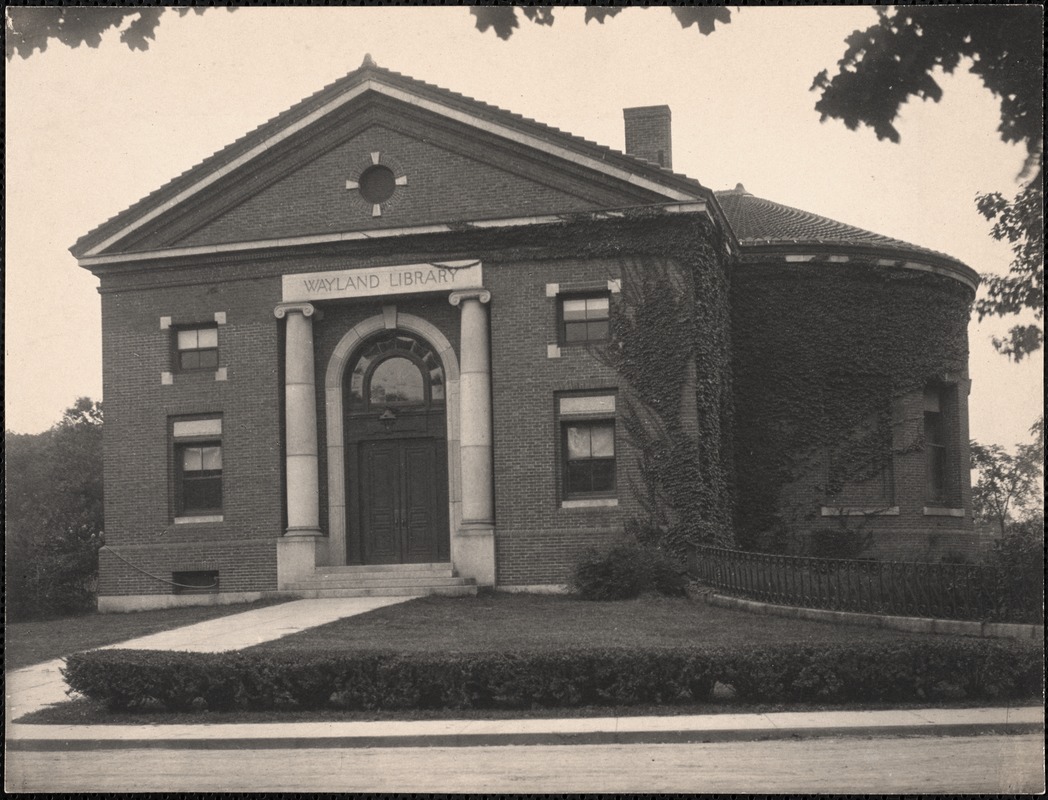 Wayland Public Library, built 1900