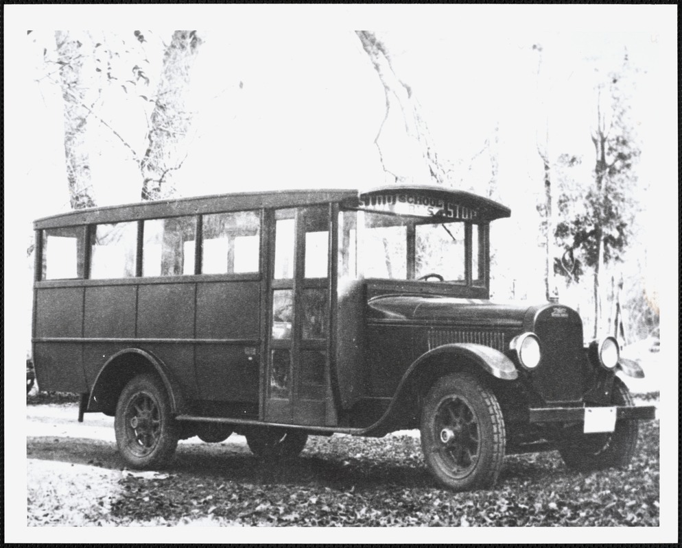 School bus, late 1920s