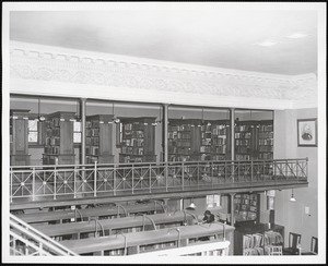Wayland Library, upper east stacks