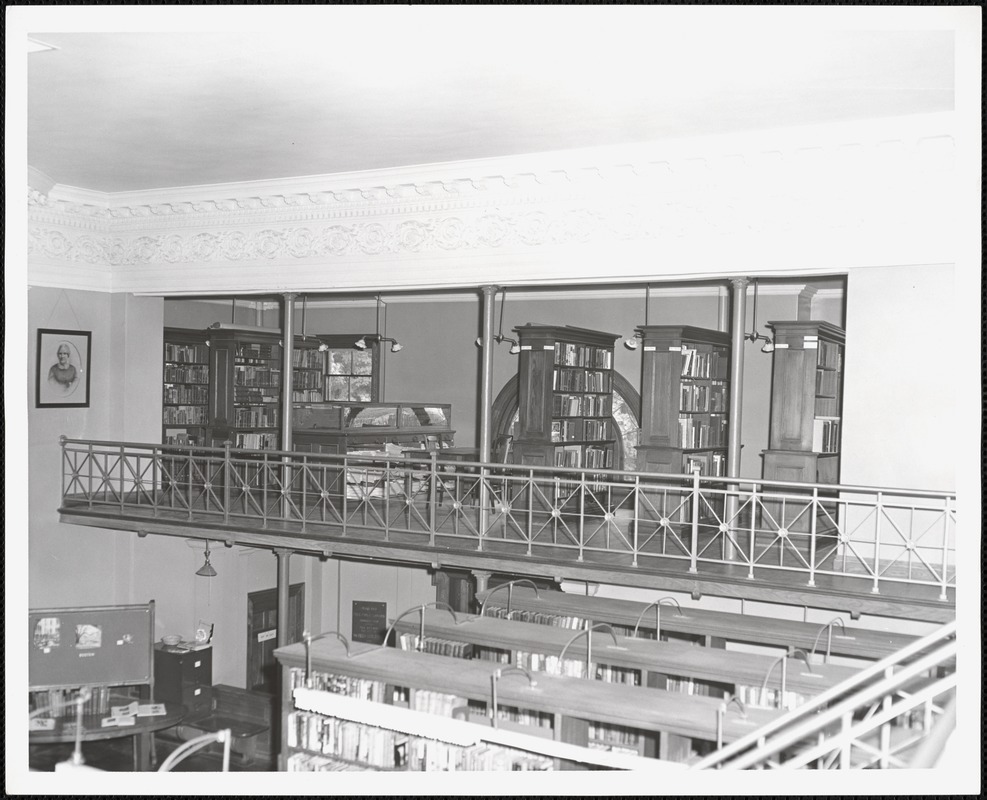 Wayland Library, upper west stacks Digital Commonwealth