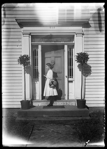 P M T Margaret at front door