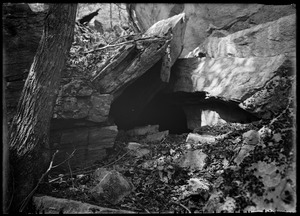 Cave ledge, entrance