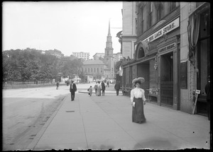 Tremont Street, Park Street, and church